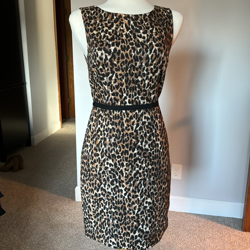 Loft leopard print dress
